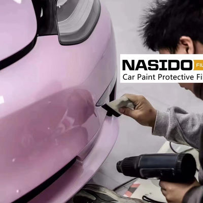 Self Adhesive Color Wrap Film Soft Peach Car Paint Protection Film Chemical Resistance Weather Proof