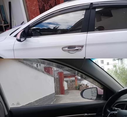 Bright Black Car Window Metallic Tint Film90%IRR UV Blocking