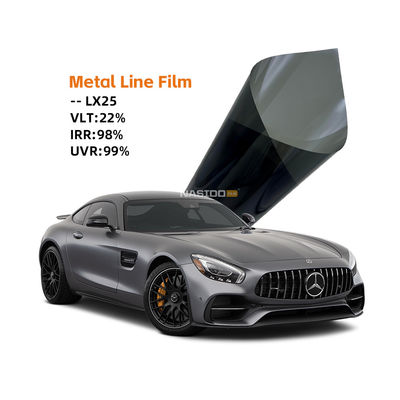 2HD Metalized Window Tint LX25 Black 2mil 98% IRR Car Window film