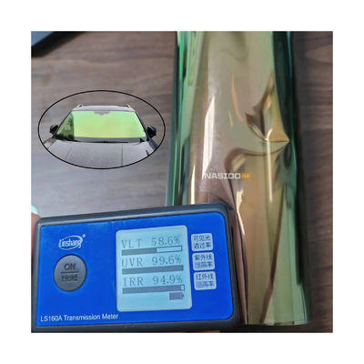 NASIDO Chameleon Windscreen Tint IRR 97% Removable Gold Chameleon Window Tint 2mil