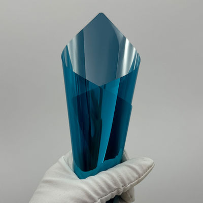 Light Blue 2 Mil Building Window Film Glass Mirror Skin Friendly