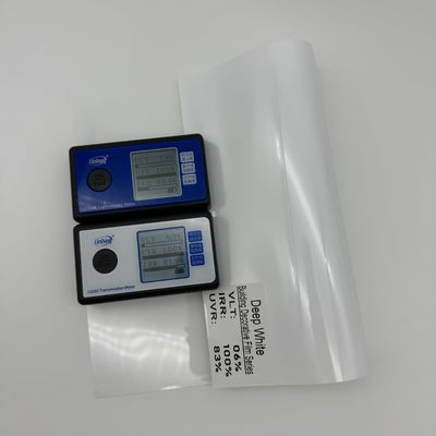 NASIDO Deep White Building Window Tinting Film 2 Mil Thick 8 Year Warranty