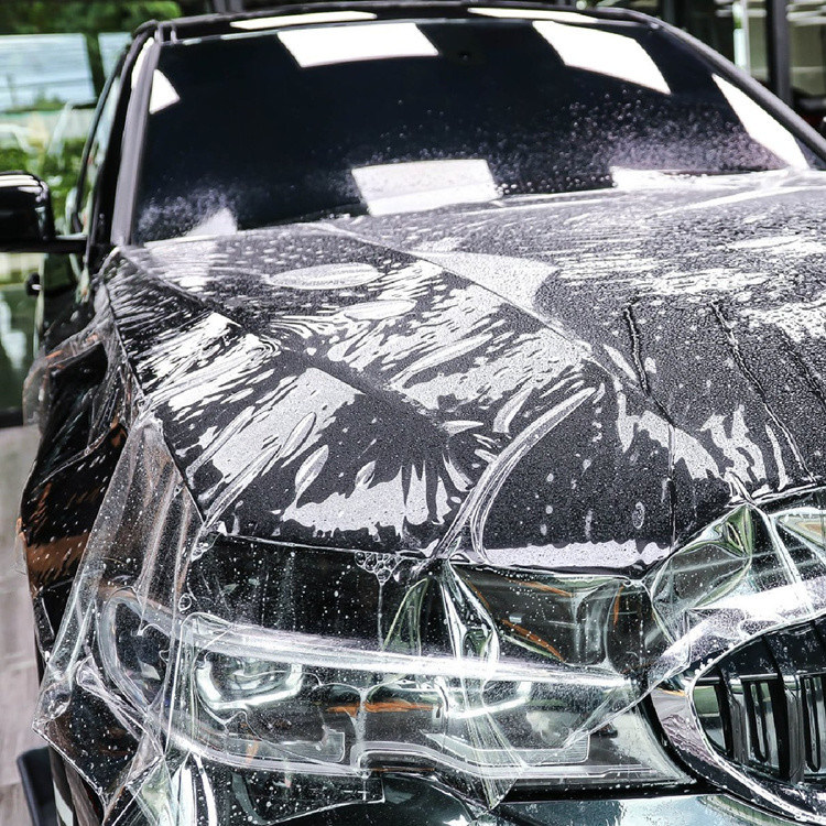 6.5MIL TPU Gloss Car Body Protection Film Anti Scratch Self Healing Without Heat