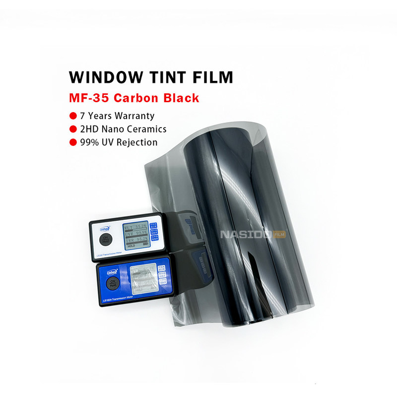 2HD Nano Ceramic Window Film Black Heat Rejection Privacy Window Film Car Solar Window Tint Film