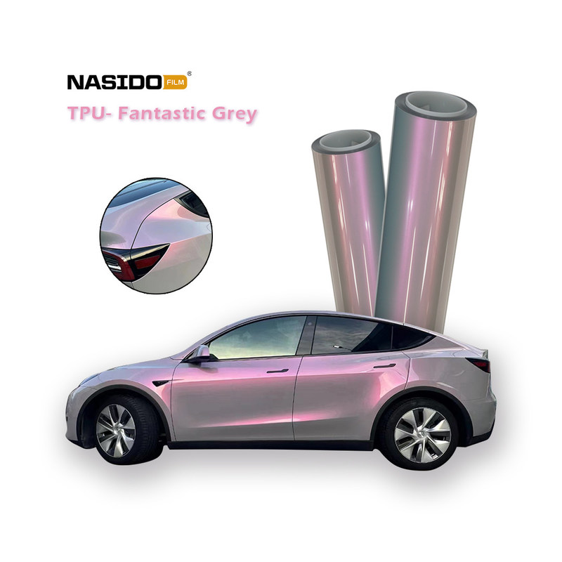 Fantastic Grey Color Changing PPF Film TPU Car Paint Protection Film Heat Insulation