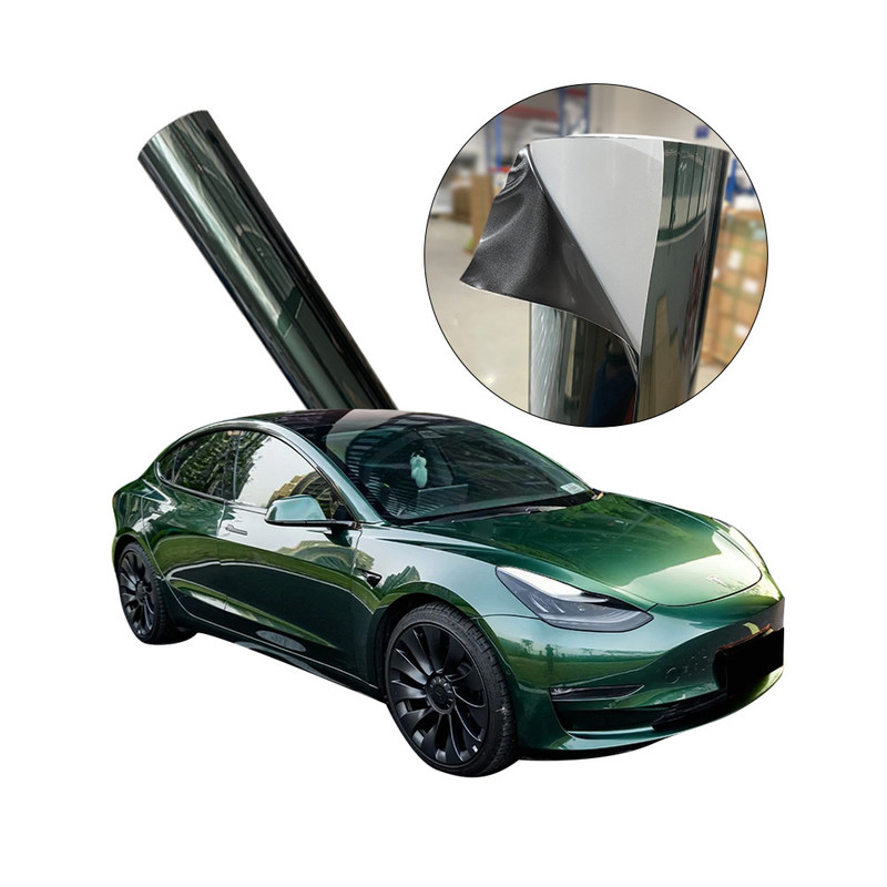 1.52*15m Color Change Ppf Wrap PPF Film Dry Install Forest Green Scratch Resistance