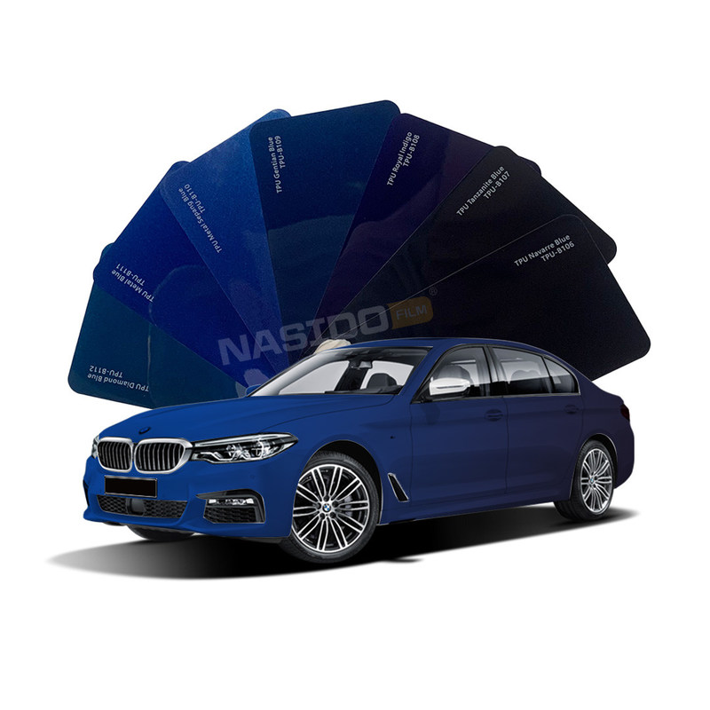 Heat Insulation Blue Series TPU Color PPF Film  For Car Paint Protection