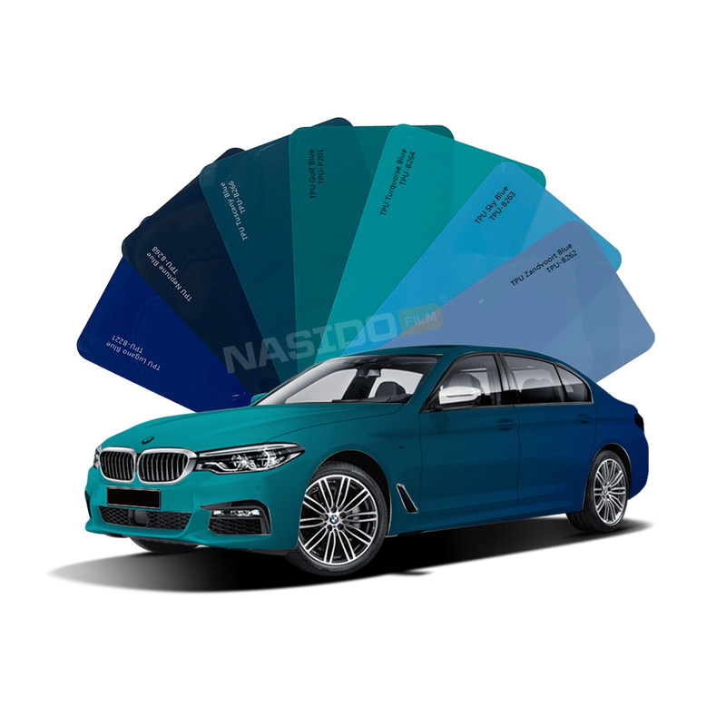 Light Blue TPU Color PPF Heat Insulation Brightness Color Car Paint Protection Film