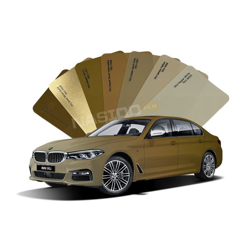 TPU Brown Orange Series Car Color Film Paint Protection 7.5 Mil / 190.5μM Thickness