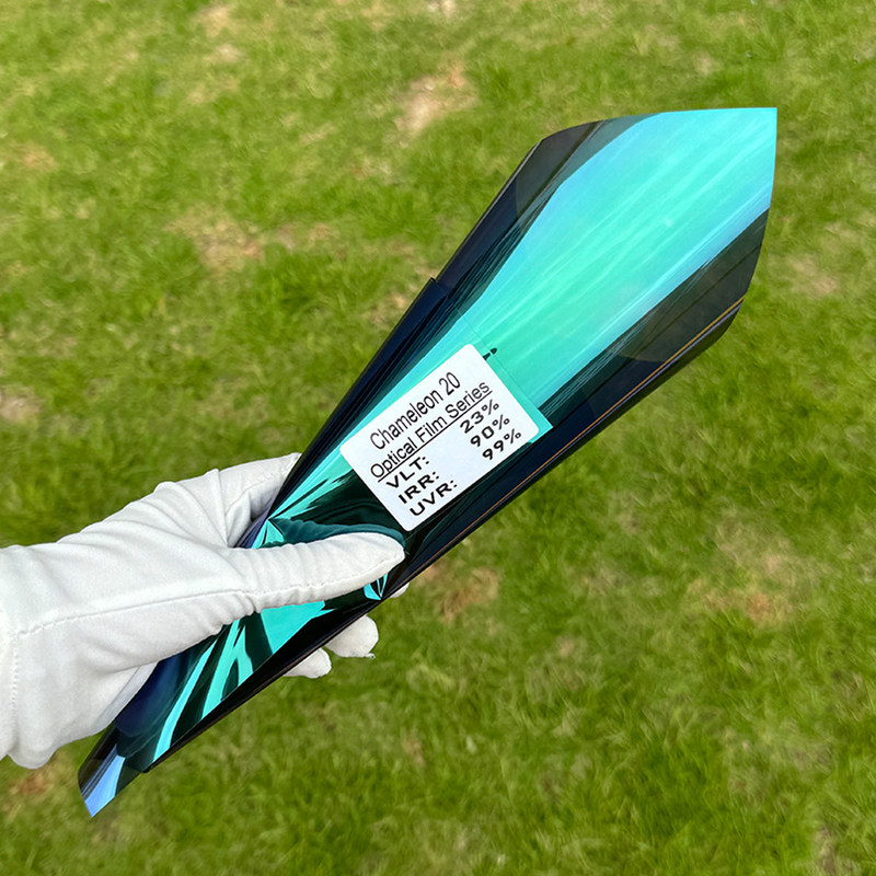 Privacy Protection Chameleon Car Window Tint 23%VLT Corrosion Proof 2 Mil Thickness