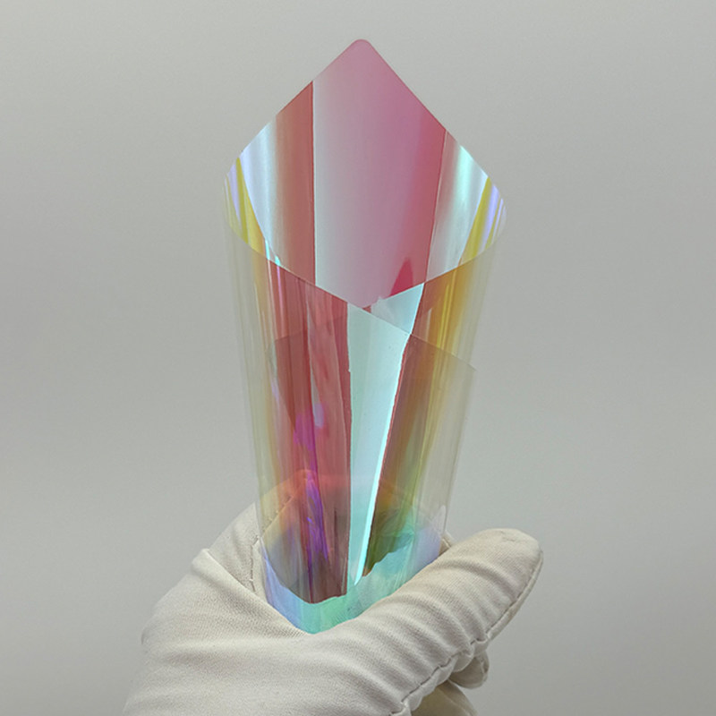 Colorful Red Building Window Film VLT15% Chameleon Decoration Heat Protection